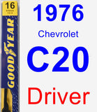 Driver Wiper Blade for 1976 Chevrolet C20 - Premium