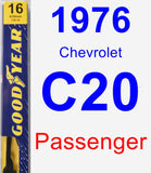 Passenger Wiper Blade for 1976 Chevrolet C20 - Premium