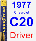 Driver Wiper Blade for 1977 Chevrolet C20 - Premium