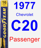 Passenger Wiper Blade for 1977 Chevrolet C20 - Premium