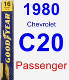 Passenger Wiper Blade for 1980 Chevrolet C20 - Premium