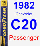 Passenger Wiper Blade for 1982 Chevrolet C20 - Premium