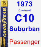 Passenger Wiper Blade for 1973 Chevrolet C10 Suburban - Premium