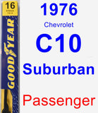 Passenger Wiper Blade for 1976 Chevrolet C10 Suburban - Premium