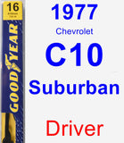 Driver Wiper Blade for 1977 Chevrolet C10 Suburban - Premium