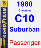 Passenger Wiper Blade for 1980 Chevrolet C10 Suburban - Premium