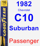 Passenger Wiper Blade for 1982 Chevrolet C10 Suburban - Premium