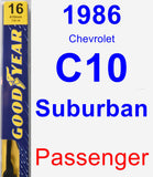 Passenger Wiper Blade for 1986 Chevrolet C10 Suburban - Premium