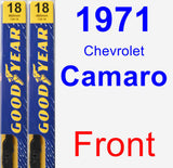 Front Wiper Blade Pack for 1971 Chevrolet Camaro - Premium