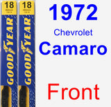 Front Wiper Blade Pack for 1972 Chevrolet Camaro - Premium
