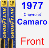 Front Wiper Blade Pack for 1977 Chevrolet Camaro - Premium