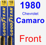 Front Wiper Blade Pack for 1980 Chevrolet Camaro - Premium