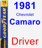 Driver Wiper Blade for 1981 Chevrolet Camaro - Premium