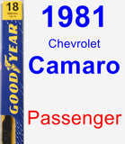 Passenger Wiper Blade for 1981 Chevrolet Camaro - Premium
