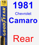 Rear Wiper Blade for 1981 Chevrolet Camaro - Premium