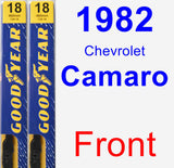Front Wiper Blade Pack for 1982 Chevrolet Camaro - Premium