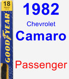 Passenger Wiper Blade for 1982 Chevrolet Camaro - Premium