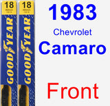Front Wiper Blade Pack for 1983 Chevrolet Camaro - Premium