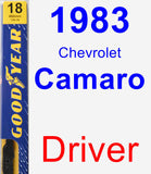 Driver Wiper Blade for 1983 Chevrolet Camaro - Premium