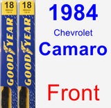 Front Wiper Blade Pack for 1984 Chevrolet Camaro - Premium