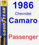 Passenger Wiper Blade for 1986 Chevrolet Camaro - Premium