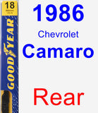 Rear Wiper Blade for 1986 Chevrolet Camaro - Premium