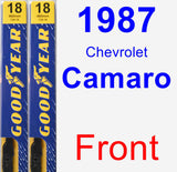 Front Wiper Blade Pack for 1987 Chevrolet Camaro - Premium