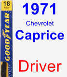 Driver Wiper Blade for 1971 Chevrolet Caprice - Premium