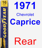Rear Wiper Blade for 1971 Chevrolet Caprice - Premium