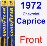 Front Wiper Blade Pack for 1972 Chevrolet Caprice - Premium