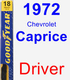 Driver Wiper Blade for 1972 Chevrolet Caprice - Premium