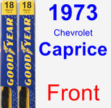 Front Wiper Blade Pack for 1973 Chevrolet Caprice - Premium