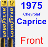 Front Wiper Blade Pack for 1975 Chevrolet Caprice - Premium