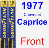 Front Wiper Blade Pack for 1977 Chevrolet Caprice - Premium