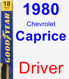 Driver Wiper Blade for 1980 Chevrolet Caprice - Premium