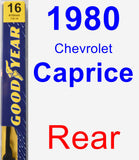 Rear Wiper Blade for 1980 Chevrolet Caprice - Premium