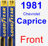 Front Wiper Blade Pack for 1981 Chevrolet Caprice - Premium