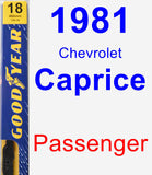 Passenger Wiper Blade for 1981 Chevrolet Caprice - Premium