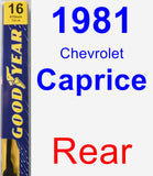 Rear Wiper Blade for 1981 Chevrolet Caprice - Premium