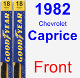 Front Wiper Blade Pack for 1982 Chevrolet Caprice - Premium