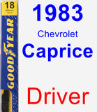 Driver Wiper Blade for 1983 Chevrolet Caprice - Premium