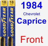 Front Wiper Blade Pack for 1984 Chevrolet Caprice - Premium