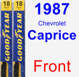 Front Wiper Blade Pack for 1987 Chevrolet Caprice - Premium