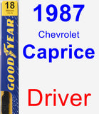 Driver Wiper Blade for 1987 Chevrolet Caprice - Premium