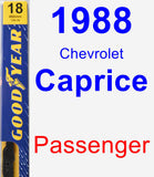 Passenger Wiper Blade for 1988 Chevrolet Caprice - Premium