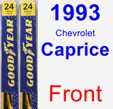 Front Wiper Blade Pack for 1993 Chevrolet Caprice - Premium