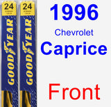Front Wiper Blade Pack for 1996 Chevrolet Caprice - Premium