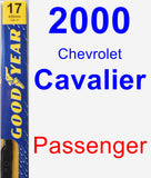 Passenger Wiper Blade for 2000 Chevrolet Cavalier - Premium