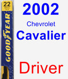 Driver Wiper Blade for 2002 Chevrolet Cavalier - Premium