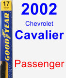 Passenger Wiper Blade for 2002 Chevrolet Cavalier - Premium